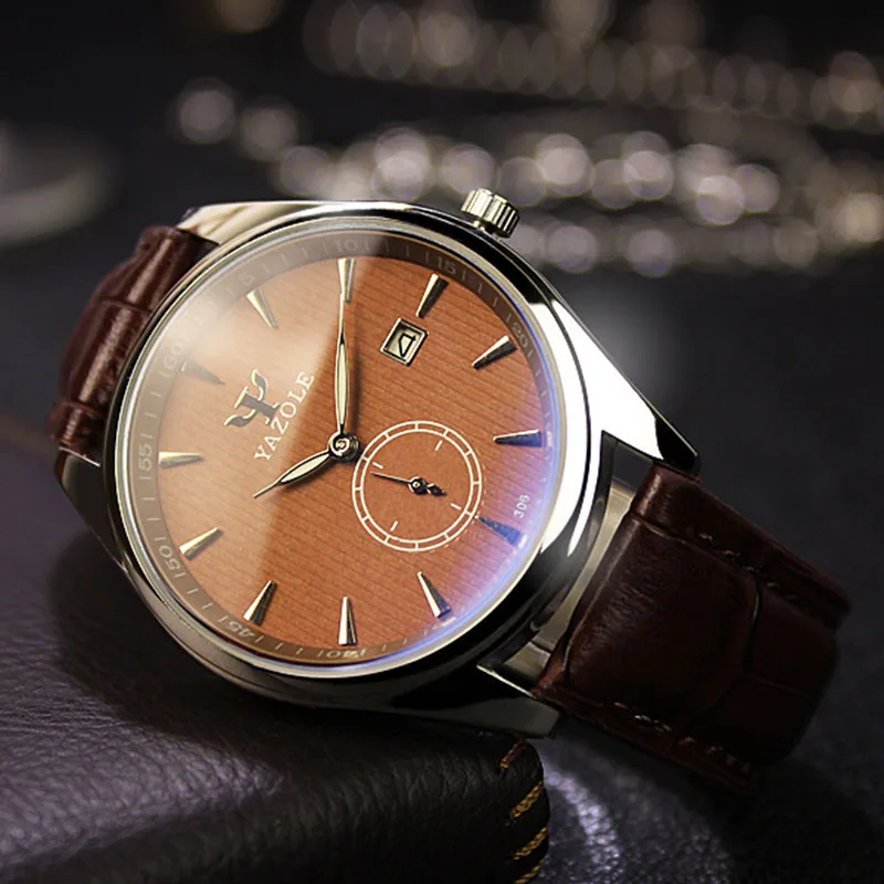 Часы наручные YAZOLE с календарем в британском стиле | Наручные часы