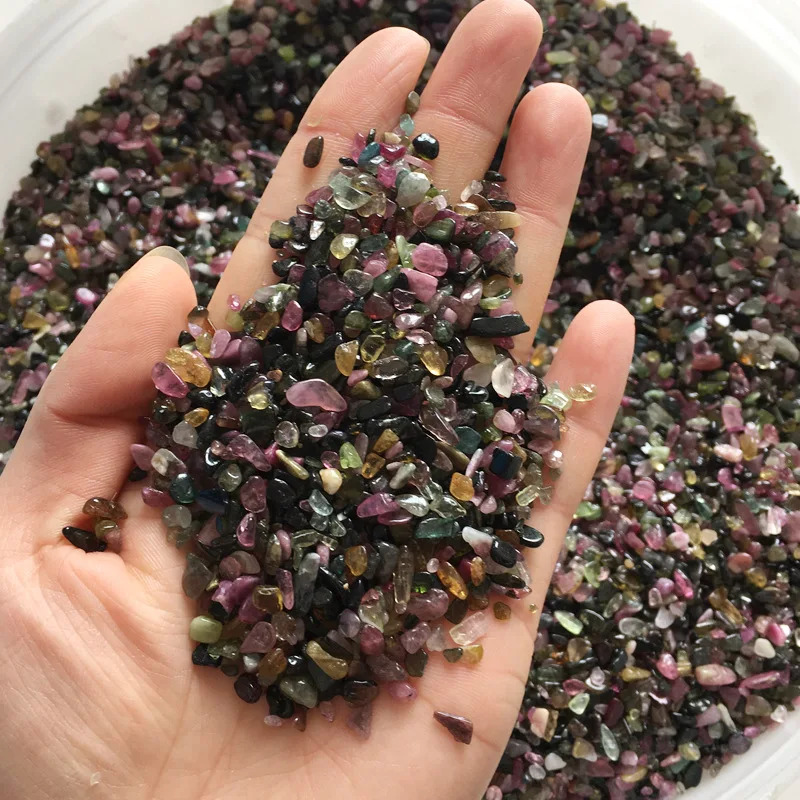 Натуральные кристаллы 500 г цвета Rubellite красный турмалин гравий камень