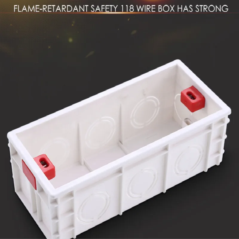 

High quality universal 118 type Flame retardant PVC Wire Junction Boxes electronic box enclosure box free shipping