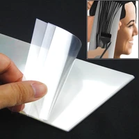 24pcsset clear hair dye sheets isolation stain dyeing color board ultra thin plastic highlight paper tissue styling tools u1173