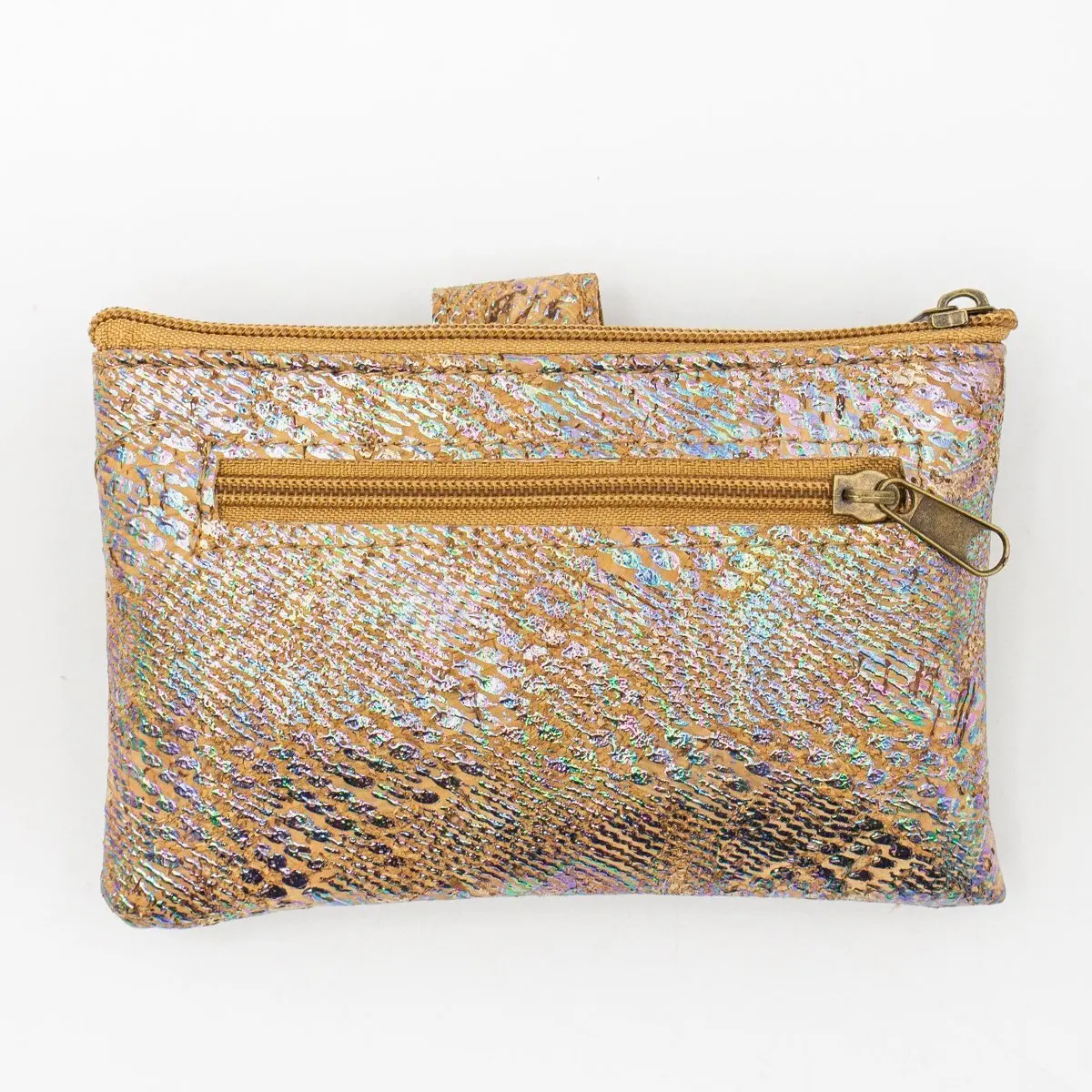 Натуральные пробковые цветные маленькие веганские кошельки BAG 379 F|Зажимы для