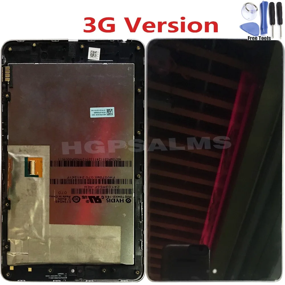 ЖК-дисплей Дисплей + сенсорный дигитайзер Экран для Google Nexus 7 2012 ME370 ME370T ME370TG Nexus7c 3g