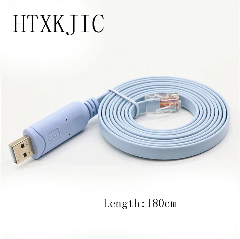 Cable USB de 1,8 M de longitud a RJ45, Cable de consola...