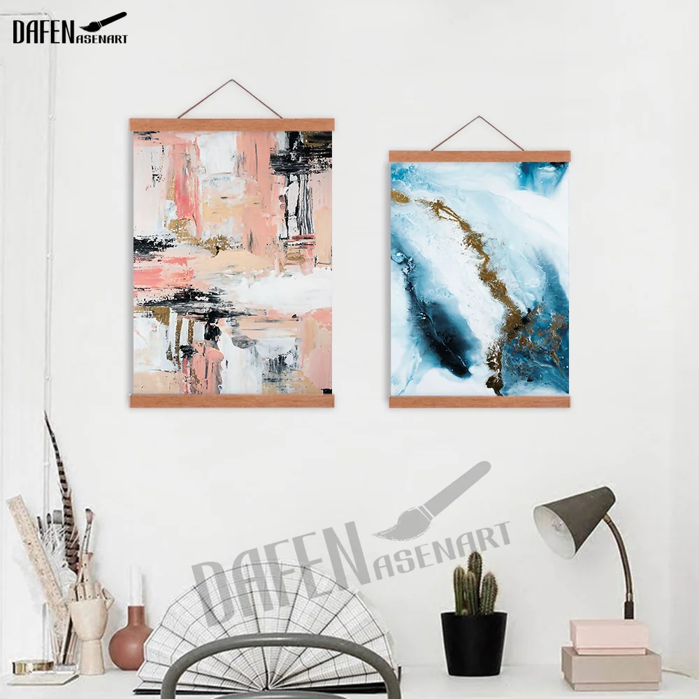Резюме пигмент Цвет блок фото вешалка постер Холст Искусство Рисунок &quotСевер&quot