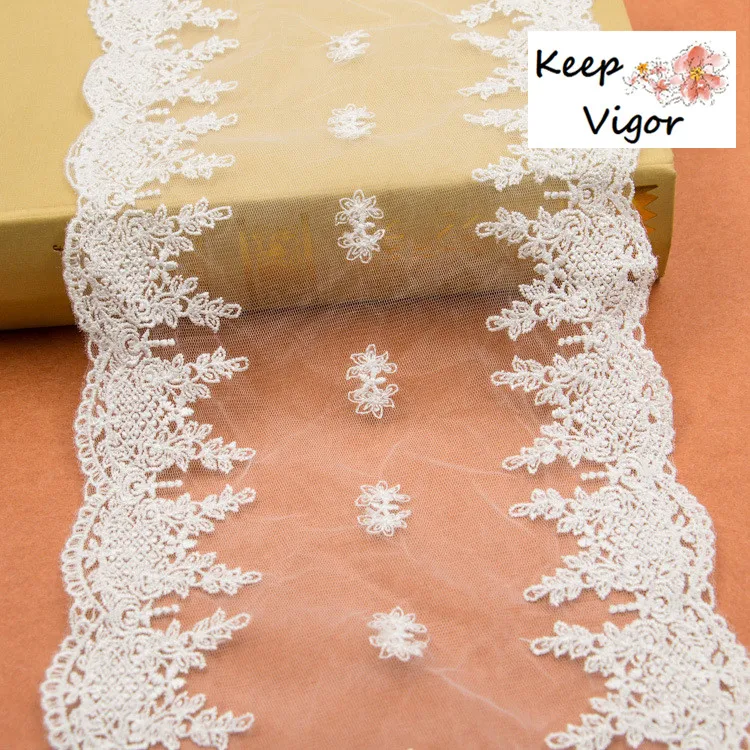 

(15 yards/lot)width:18.6cm embroidery lace decoration ribbon DIY webbing garment sewing accessories material wedding party