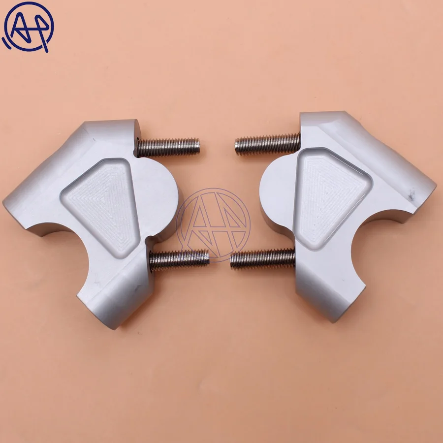 For BMW R1200GS LC 13-17 R1200 GS Adventure ADV 2014-2017 R 1200 Silver Handle Bar Clamp Raised Extend Handlebar Mount Riser | Автомобили