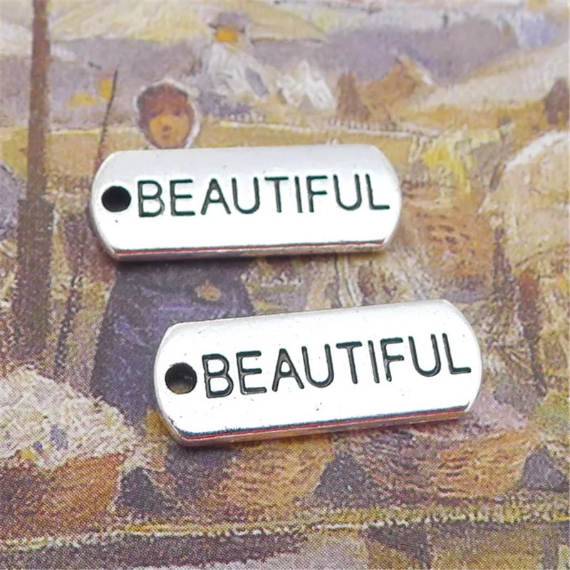 30 шт. прямоугольные подвески 21 х8 мм 1 8 г|pendant diy|charm antique silvercharms |