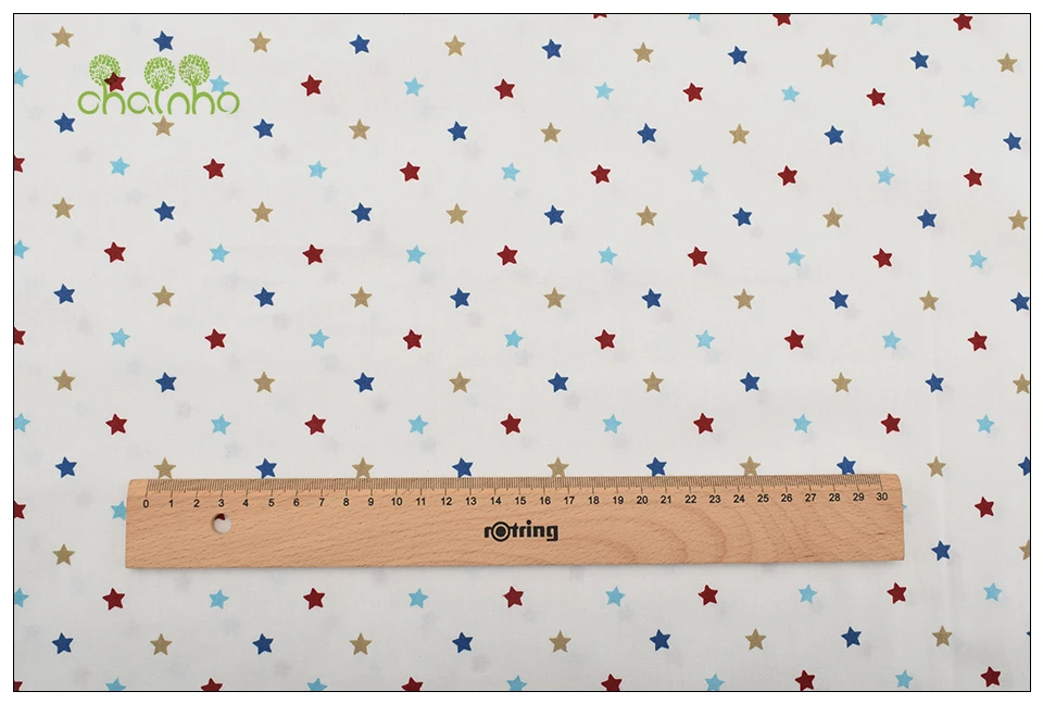 Chainho Star Print саржевая хлопковая ткань для шитья/ткани для детей и детей/простыня, подушка, подушка, материал для штор