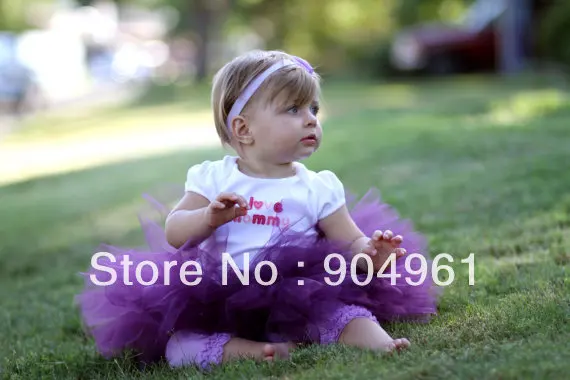 Юбка пачка для малышей фиолетовая пышная Девочки Petti маленьких девочек на день