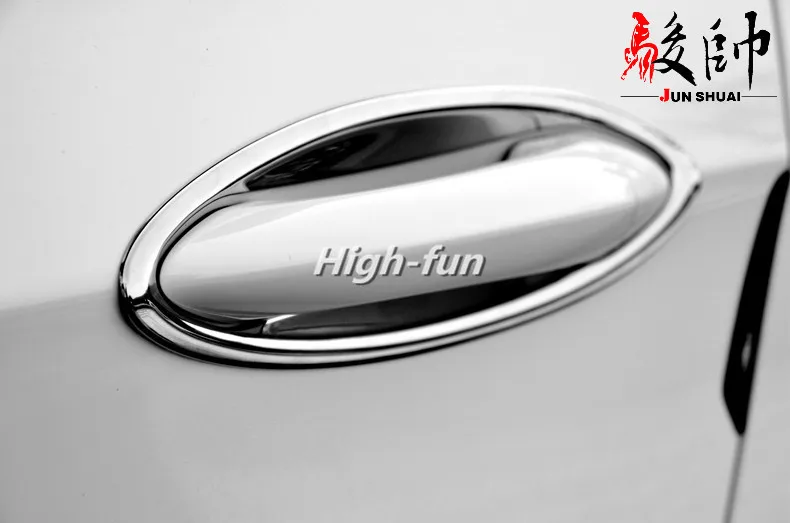 Новая хромированная Автомобильная дверная ручка Чаша Крышка отделка литье для