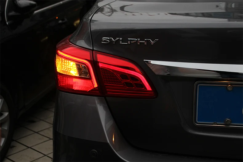 Автомобильный Стайлинг светодиодный задний фонарь для Nissan Sylphy задний светильник s для Sentra задний светильник DRL+ сигнал поворота+ тормоз+ Реверс авто аксессуары le