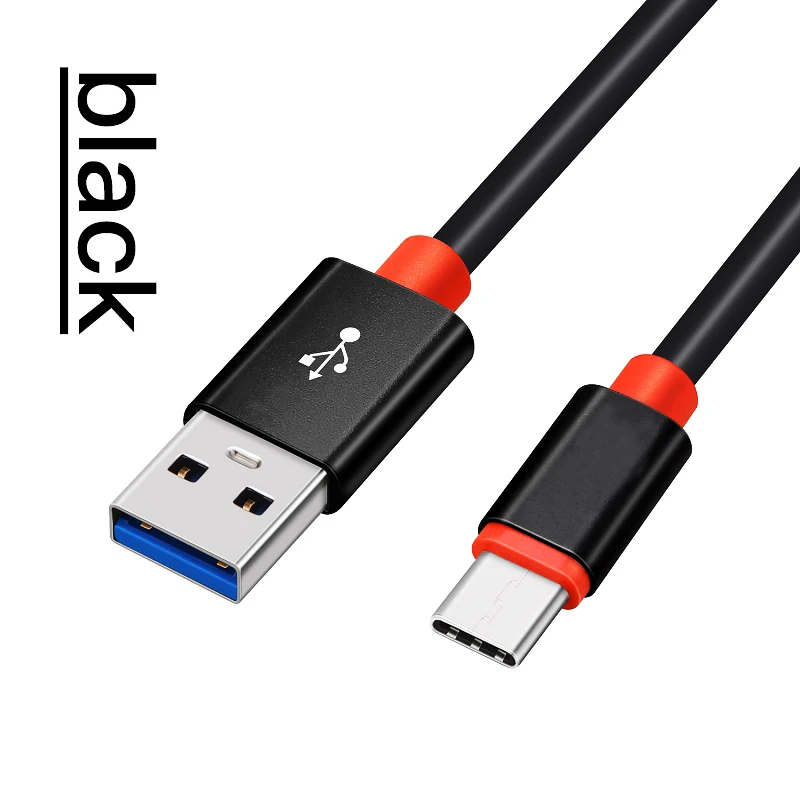 Кабель USB 3,0 type-C для быстрой зарядки и синхронизации данных для huawei samsung Galaxy S9 для xiaomi redmi note 7 USB-C мобильный телефон 1 М 1,5 м 2 м