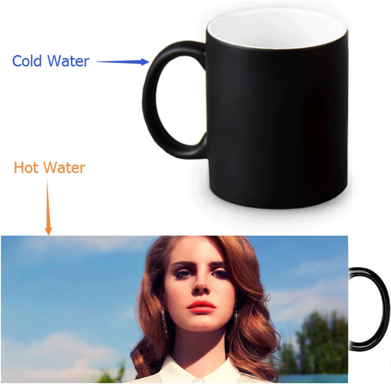 Волшебная кружка Лана Дель Рей Термокружка с изменением цвета на заказ 350 мл/12