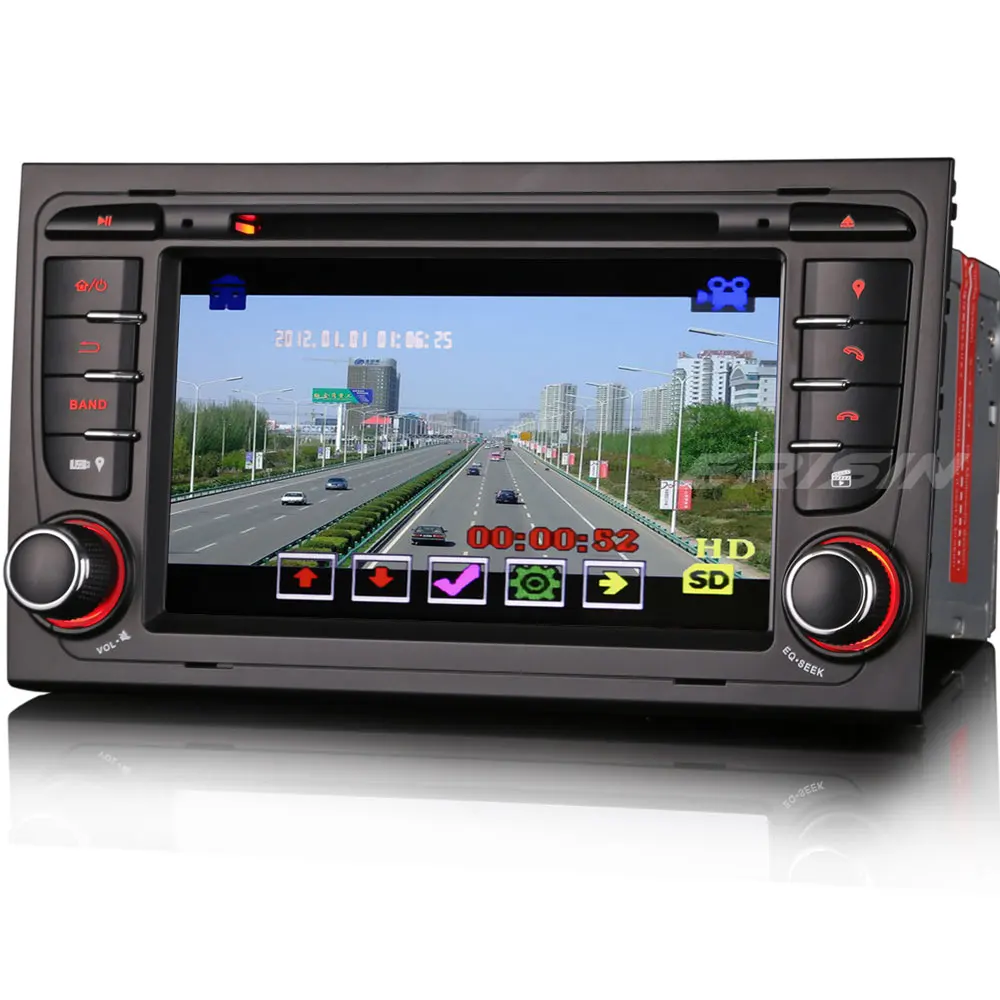 7&quot Car Autoradio Sat Nav DVD GPS Player for A4 S4 RS4 8E 8F B9 B7 SEAT EXEO /800MHz/256MB/CanBus/VMCD Stereo Headunit WBT7078A |
