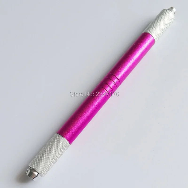 Ручка с двойной головкой ручка для 3D микроблейдинга татуировки бровей подходит