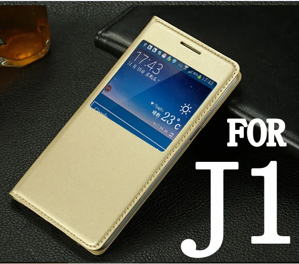 Для Samsung Galaxy J1 J100 J100F J100H Оригинальный Роскошный Ультратонкий кожаный чехол-книжка