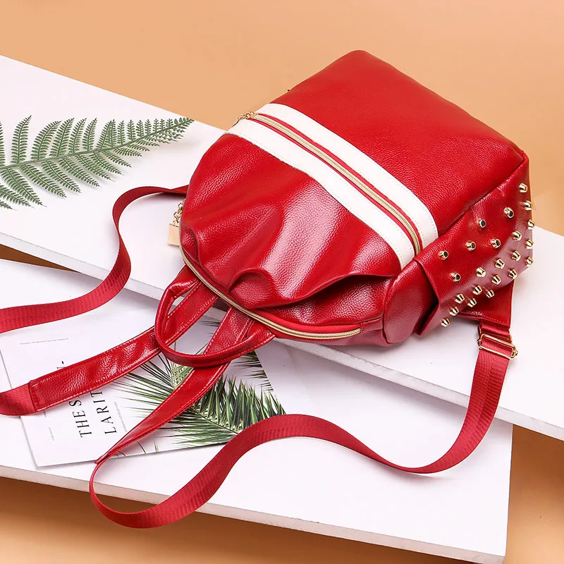 2018 женский рюкзак из искусственной кожи Дамский роскошный для студентов