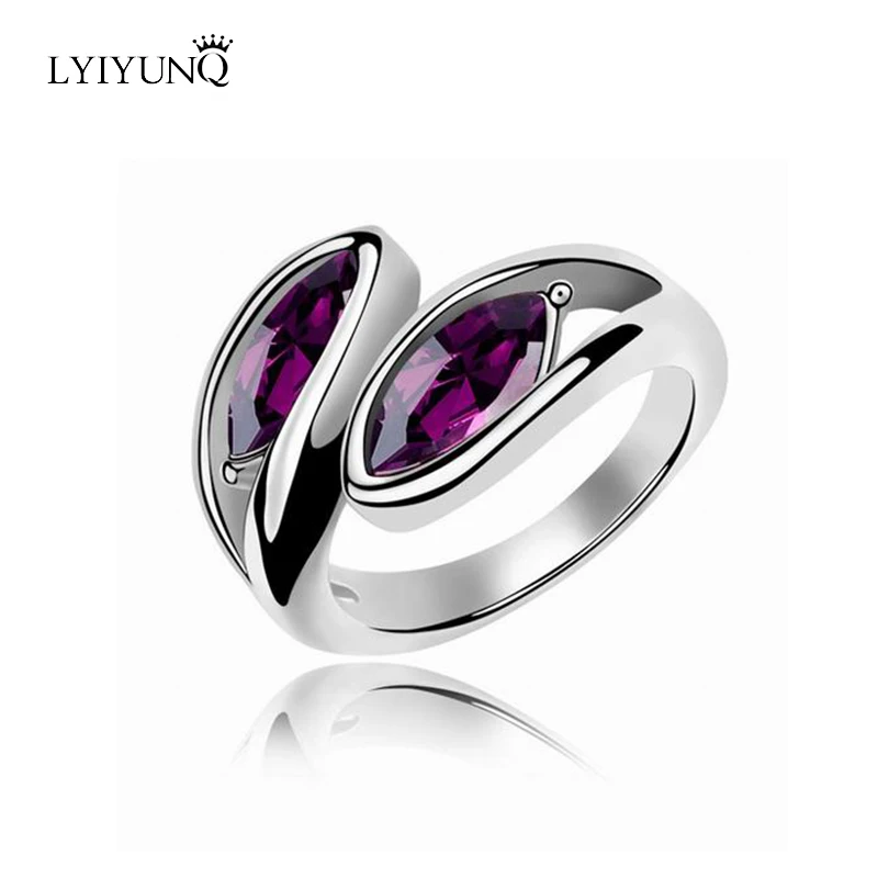 Модные брендовые кольца с серебряным покрытием модные украшения для девушек