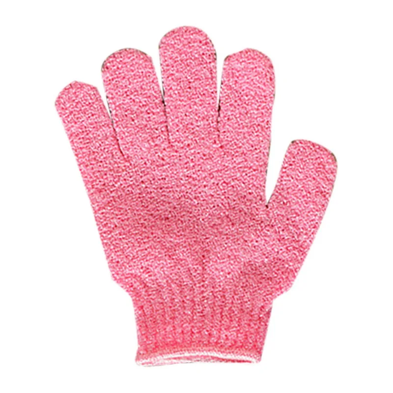 pink Urijk банные перчатки пена для ванной противоскользящее массажное очищающее полотенце для тела рукавицы для душа отшелушивающее полотенце для мытья кожи спа - Цвет: pink