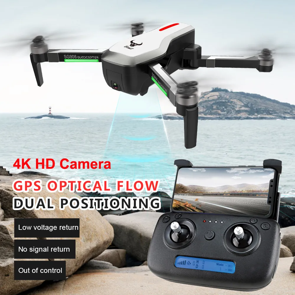ZLRC Beast SG906 gps 5G wifi FPV 4K Ультра HD камера оптического позиционирования потока бесщеточный складной Радиоуправляемый Дрон Квадрокоптер RTF Новинка