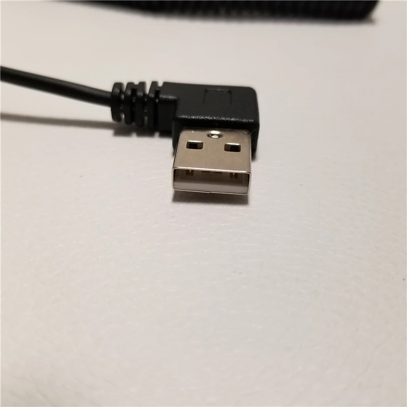Выдвижной 90 градусов прямоугольный Переходник USB Type A папа на B AM BM Спиральный