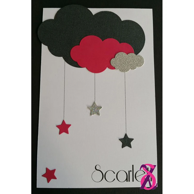 4 шт./компл. резные штампы облака звезда набор Альбом для художественных занятий