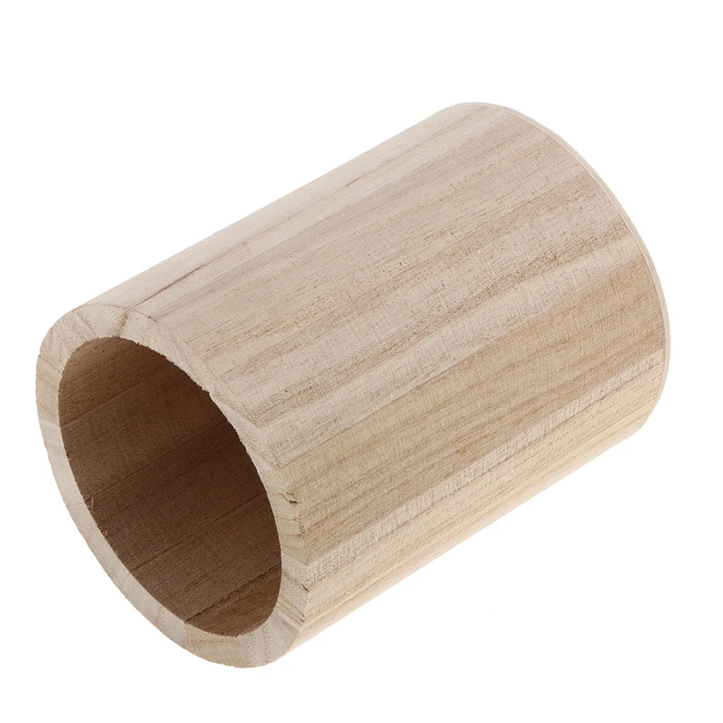 1 шт. круглая НЕОБРАБОТАННАЯ деревянная ручка держатель для карандашей
