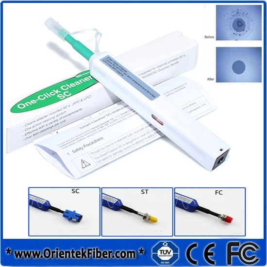 Limpeza Fibra Optica Orientek TCP-250 одним кликом волоконно-оптическая чистящая ручка для 2,5 мм