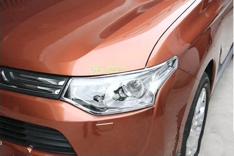 Подходит для mitsubishi outlander 2016 2017 АБС хромированная Защитная панель переднего