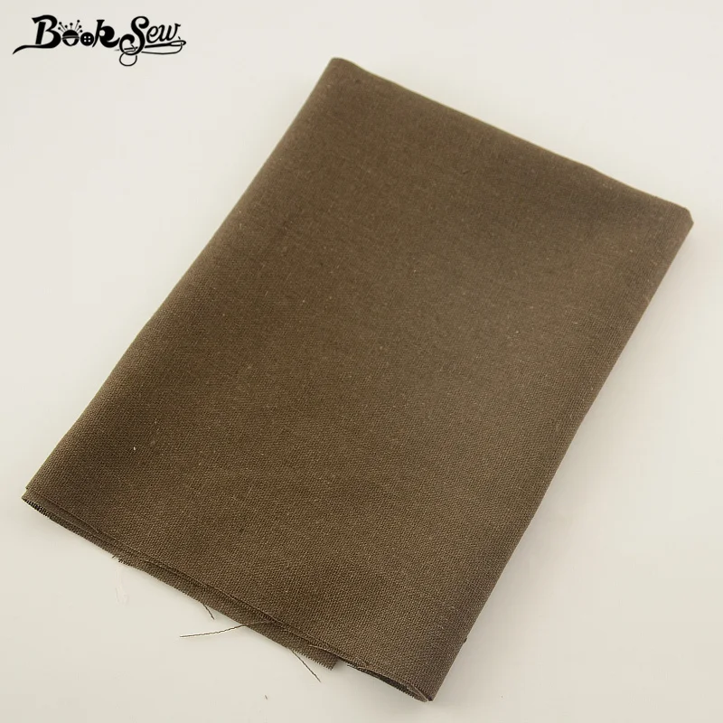 Booksew Dark Brown Cotton Linen Fabric Sewing Material Tissu For Tablecloth Bag Curtain Cushion Pillow Zakka Home Textile|cotton linen fabric|linen