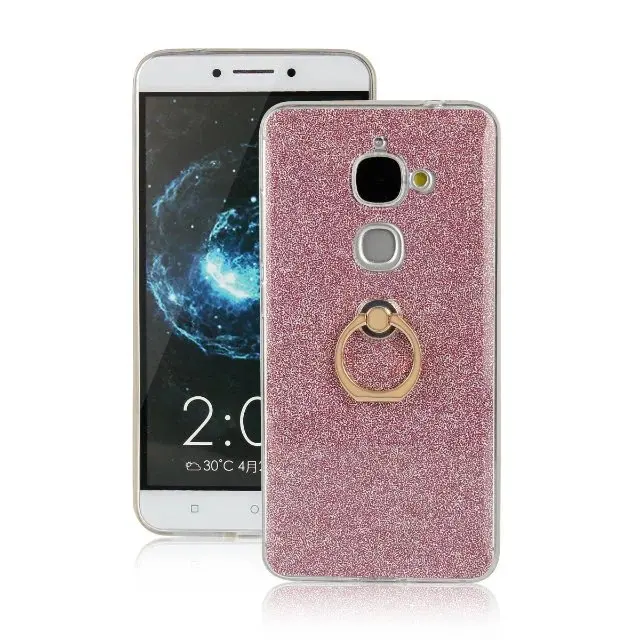 Mobile Phone Cases For Letv LeEco Le2 Le 2 X620 TPU Case Soft Silicone Back Skin Cover Bling Glitter Metal Ring Stand |
