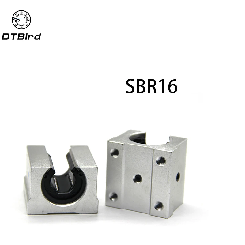 4 шт. SBR16UU SBR16 UU 16 мм линейный подшипник опорный блок открытый скользящий CNC