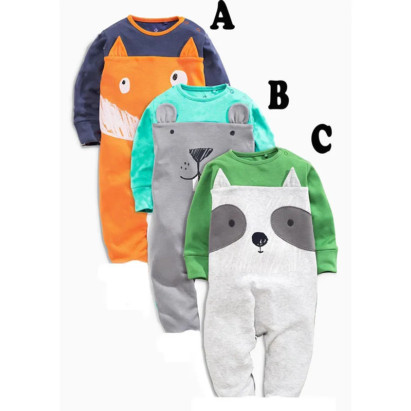 Fashion Style Baby Romper Newborn Boy Clothes Cute Animal 3 Styles Clothing Ropa Bebe Children one piece rompers 1pcs HB058 |