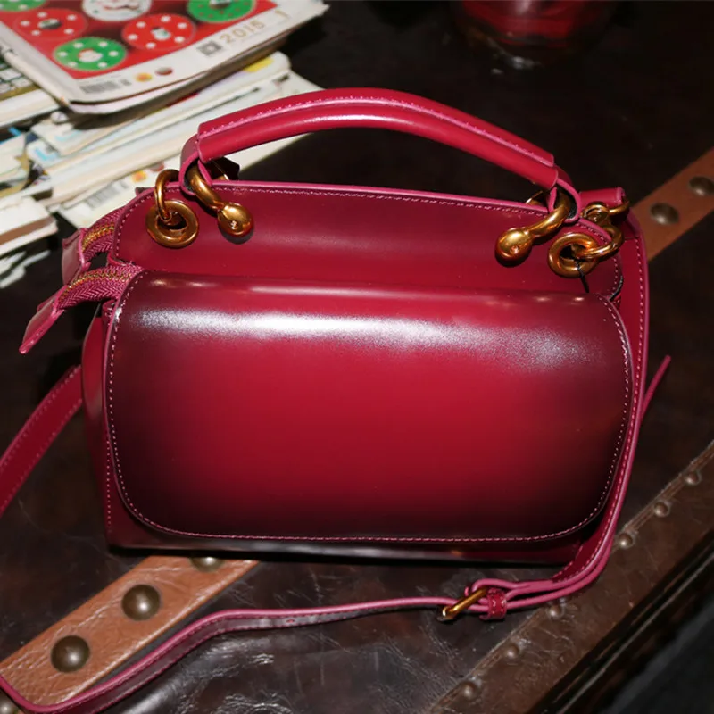 Real Leather Bag Cow 100% Genuine Handbag Women Luxury Cross Body Elegant Famous Brand Buckle Sac A Main | Багаж и сумки