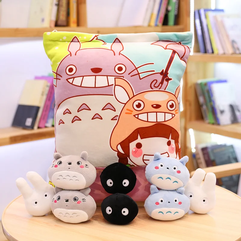 

Cartoon 50cm Cute Totoro Plush Toys Stuffed Soft Lovely Pillow (8 Dolls in it) for Children Creative Christmas Gift Brinquedos