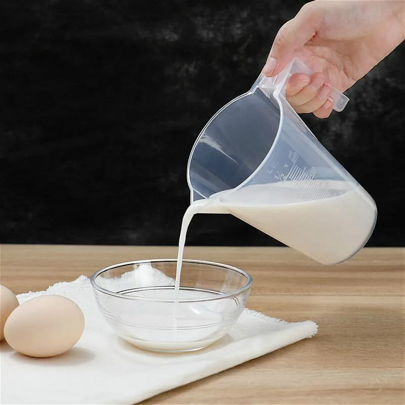 3Pcs Household Kitchen Baking Tool With Carved Measuring Cup Plastic PP Cylinder Large Capacity Transparent Barrel | Дом и сад