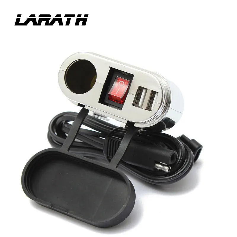 Хромированная мотоциклетная USB система зарядного устройства для Iphone с