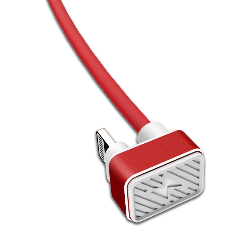 USB2.0 Обычная линия передачи данных для мобильных телефонов USB 2A зарядный кабель передачи данных 1 м 180 градусов локоть для iPhone