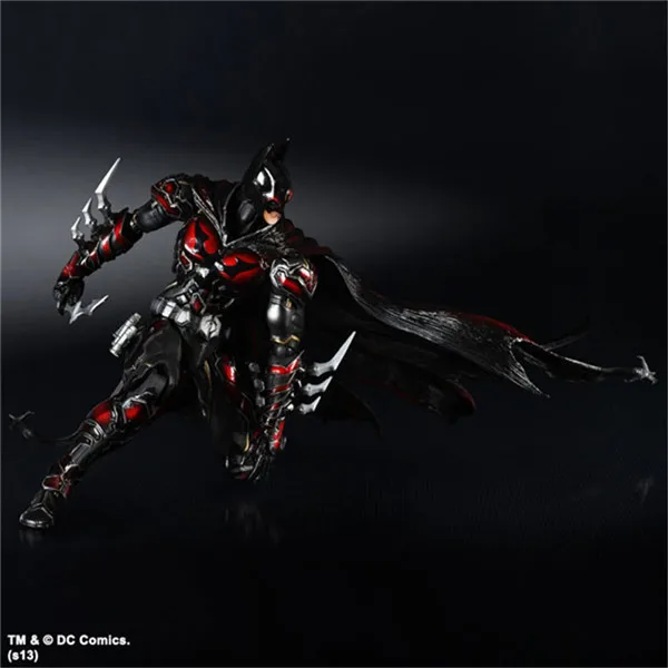 PLAY ARTS 27 см Бэтмен: рыцарь Аркхэм специальная красная версия фигурки модель