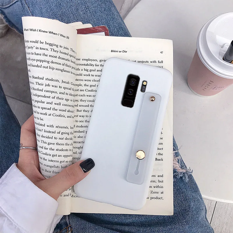 Силиконовый чехол для samsung galaxy s10, 5g, s10e, s9, s8 plus, s7, s6 edge, note 9, 8, 5, повязка на запястье, держатель для телефона, подставка, мягкий чехол