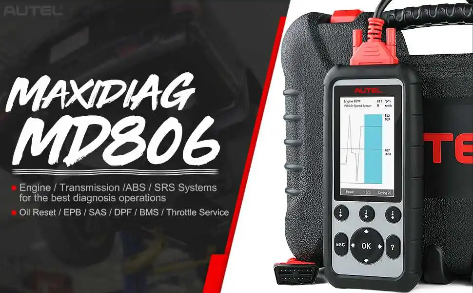 Autel MaxiDiag MD806 Pro полная система диагностический инструмент такой же, как autel MD808 Pro бесплатное обновление онлайн срок службы