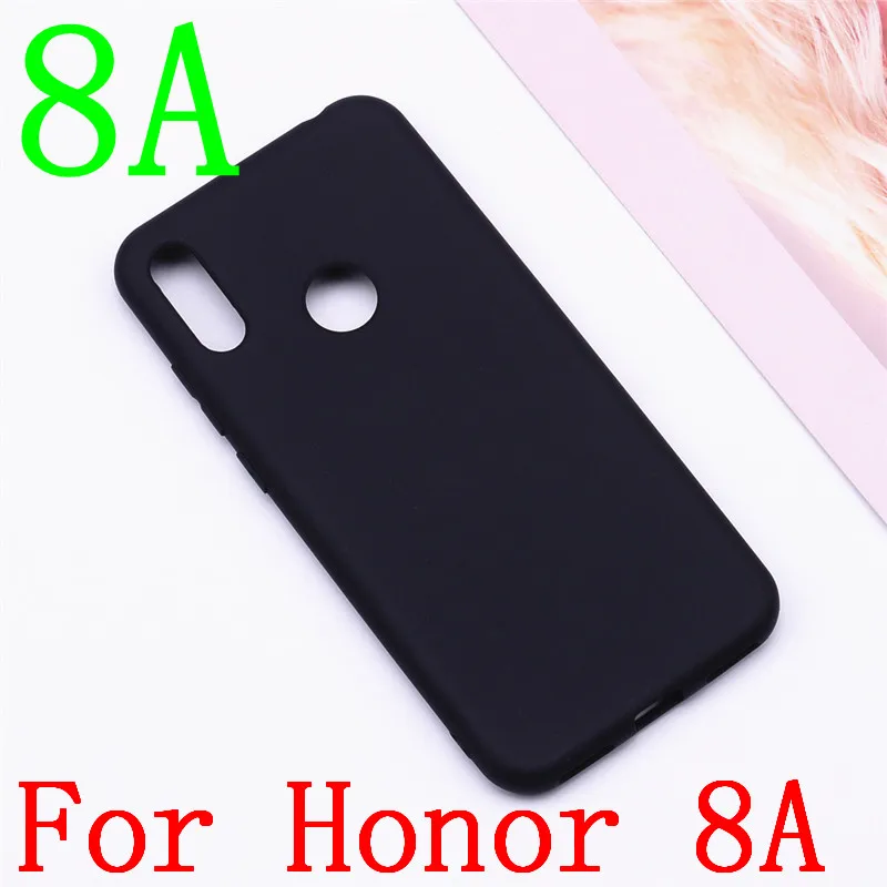 Black 8A Чехол для Honor 8A 8 S, чехол для Huawei Honor 8A, JAT-LX1, 8 A, силиконовый чехол из ТПУ, чехол для телефона Huawei Honor 8 S, KSE-LX9, 8 S, силиконовый чехол - Цвет: Black 8A
