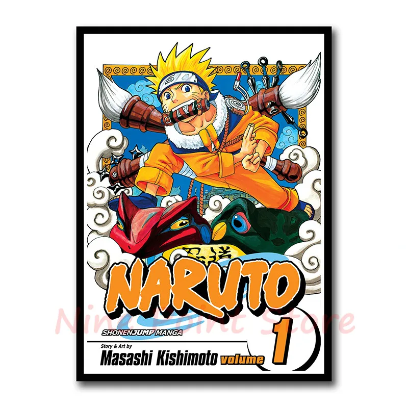 Постер Naruto бумага с покрытием плакат картины с комиксами бар Детская комната Декор бескаркасные