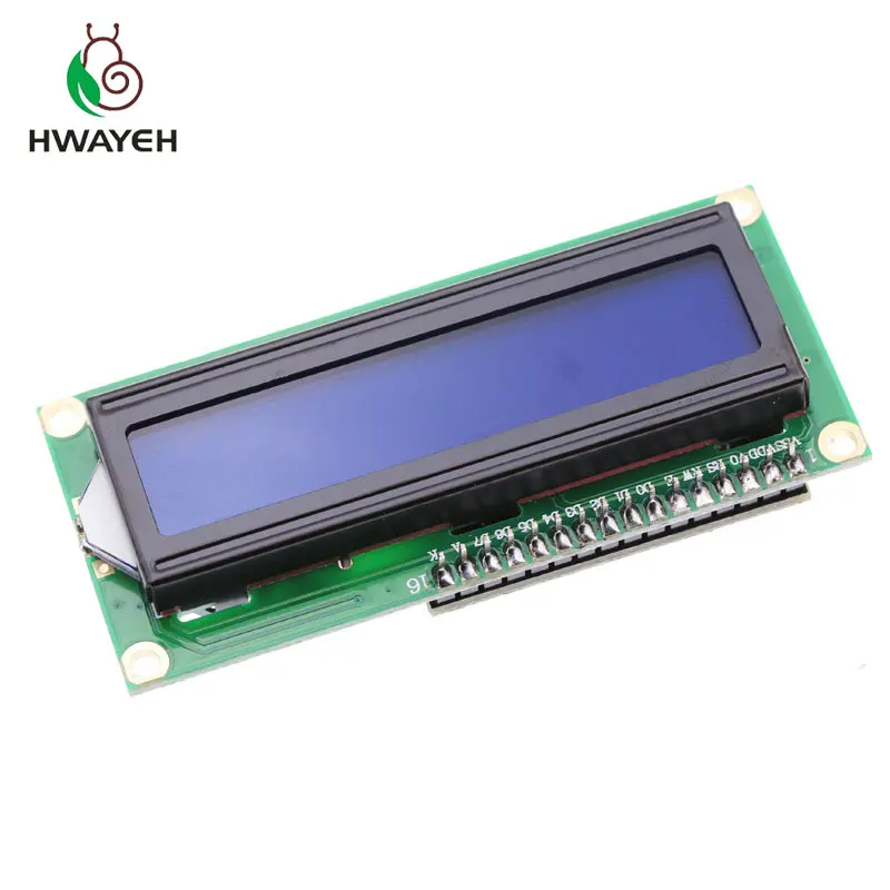 Модуль адаптера для arduino LCD 1602 + I2C синий экран IIC/I2C | Электронные компоненты и