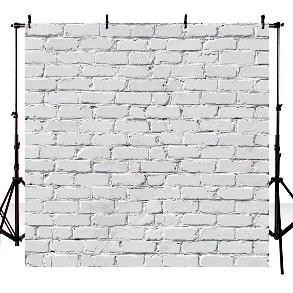 5X7ft фон из тонкой виниловой фотографии черно белая кирпичная стена для