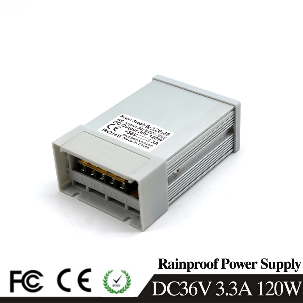 Источник питания DC36V 400W 360W 350W 300W 200W 180W 150W 120W 100W 72W 60W 48W 36V DC Swiching для освещения