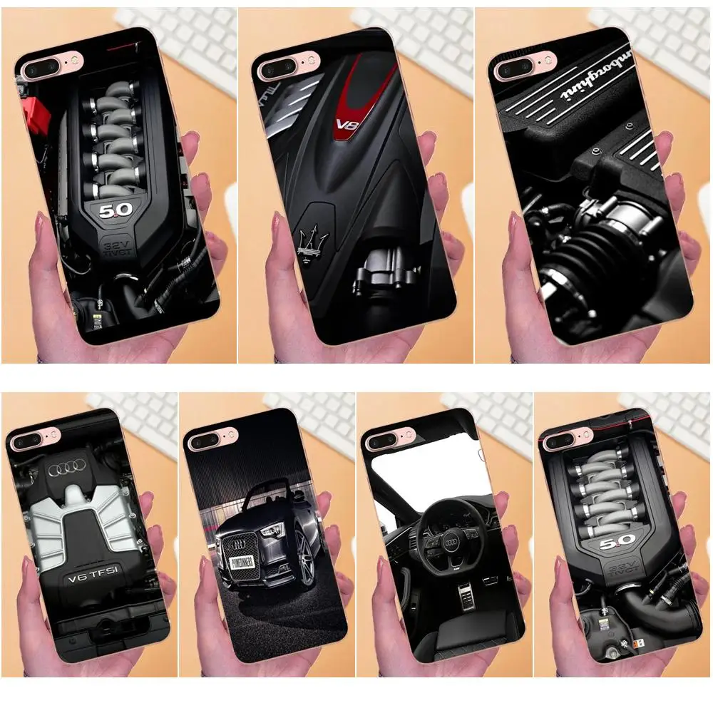 Чехол Cat Auto V8 Power Art для двигателя Huawei P7 Honor 4C 5A 5C 5X 6 6C 6A 6X 7 7X 8 9 V10 Y3II Y5II Y6II G8 Play Lite |