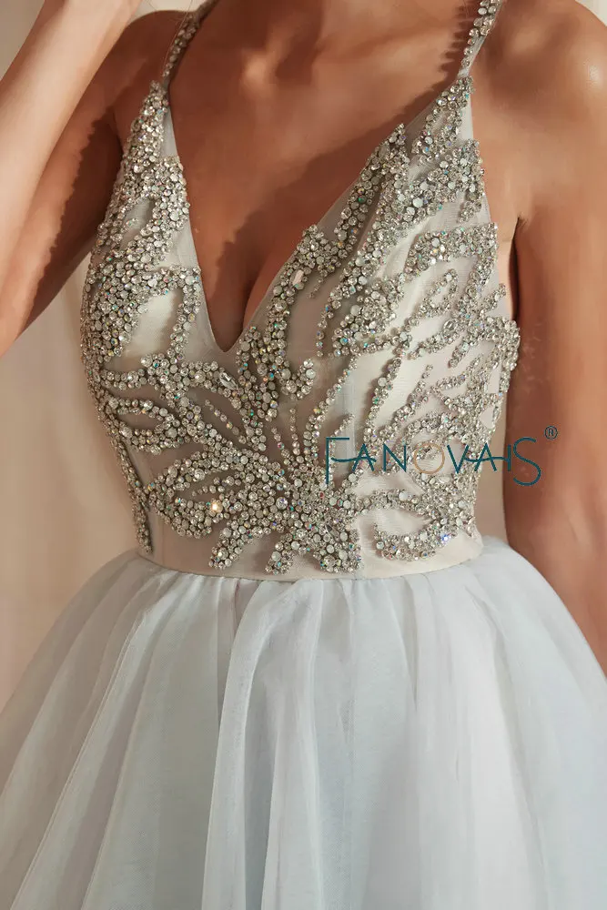 &quotСиние Свадебные Платья Длинный Пляж Свадебное Платье 2019 Vestidos De Novia Бисером Robe