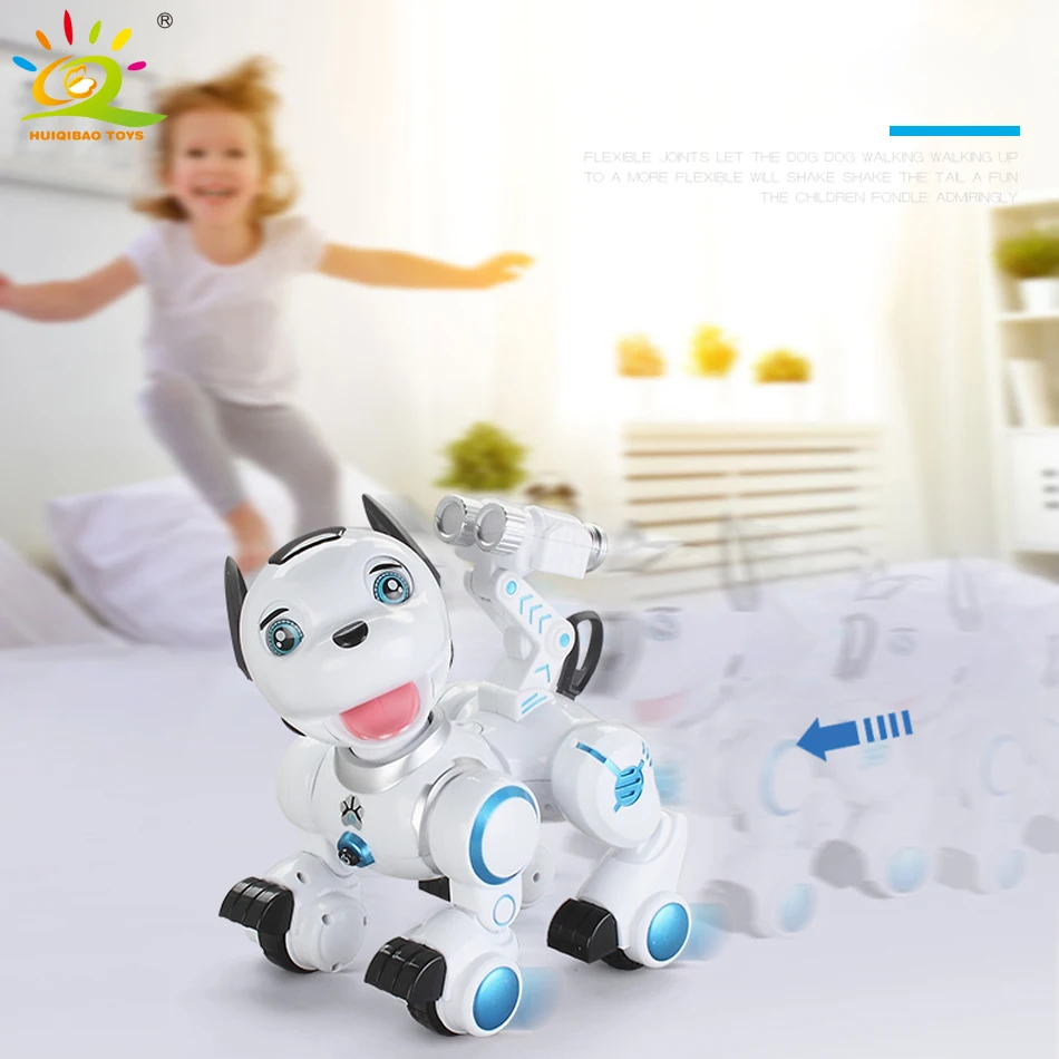 HUIQIBAO игрушки RC умная собака поет танец прогулки дистанционное управление