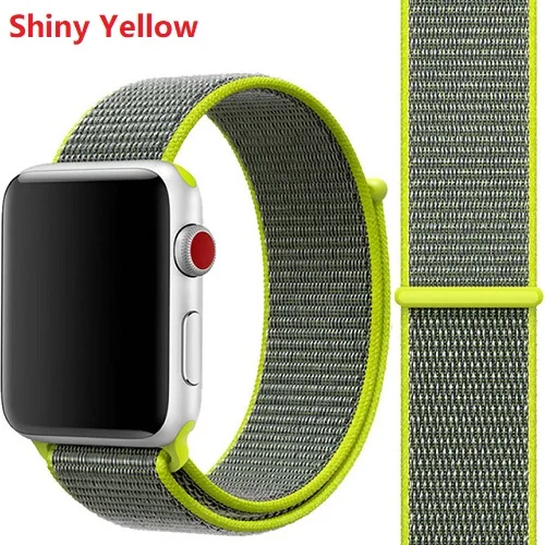 4 Мягкий нейлоновый ремешок для Apple Watch 44 мм 40 мм 42 мм 38 мм 1 2 3 4 браслет ремешок для iWatch 44 мм 40 мм ремешок+ защита экрана - Цвет: 4
